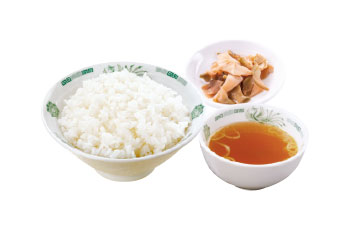ライスセット（ライス+スープ+漬物付）
