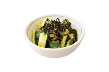 たたききゅうり(塩昆布)